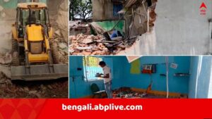 Asansol News: ফের চলল বুলডোজার এই এলাকায়, ভাঙা হল 'অবৈধভাবে গড়ে ওঠা' তৃণমূলের পার্টি অফিস
