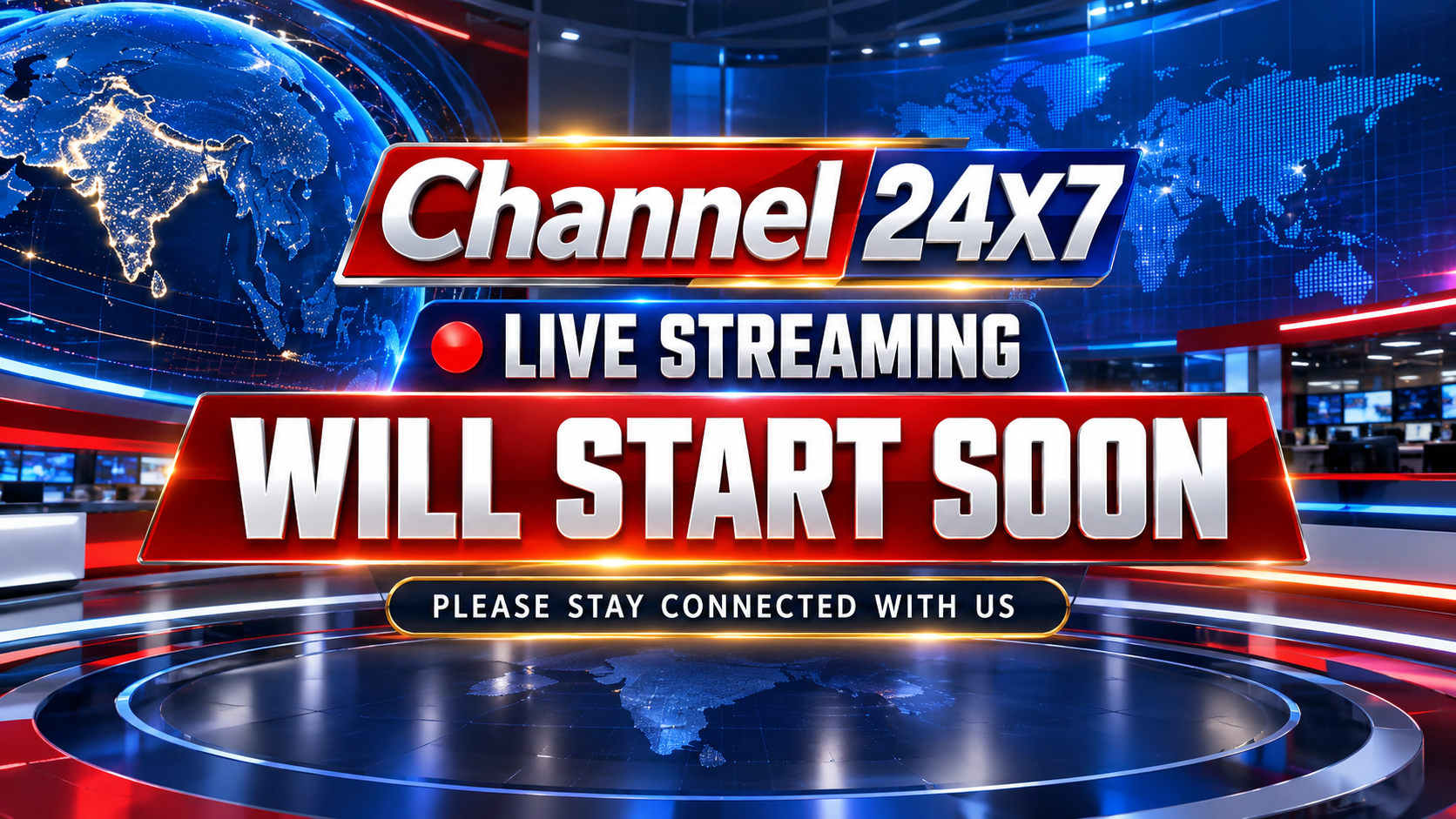 Channel24X7 Live Streaming will be Starting Soon Please be Connected with us